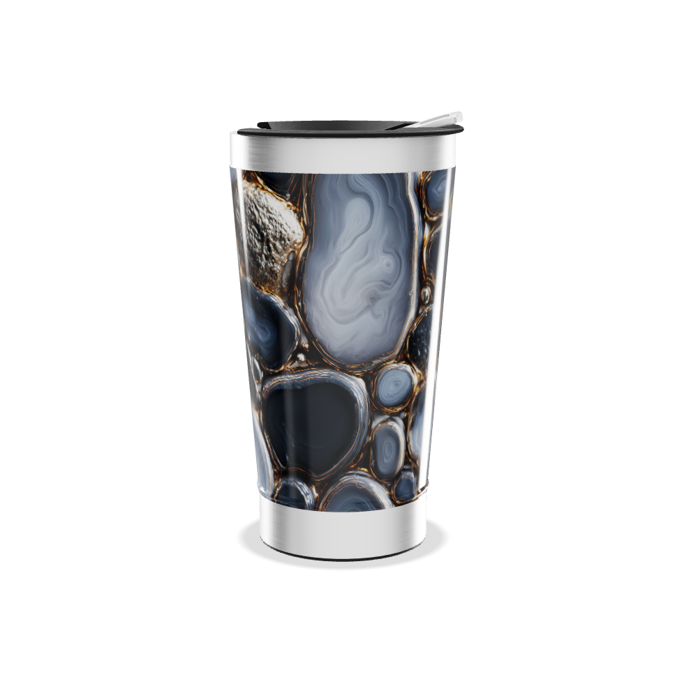 Copo Térmico - Estampa Geode Azul