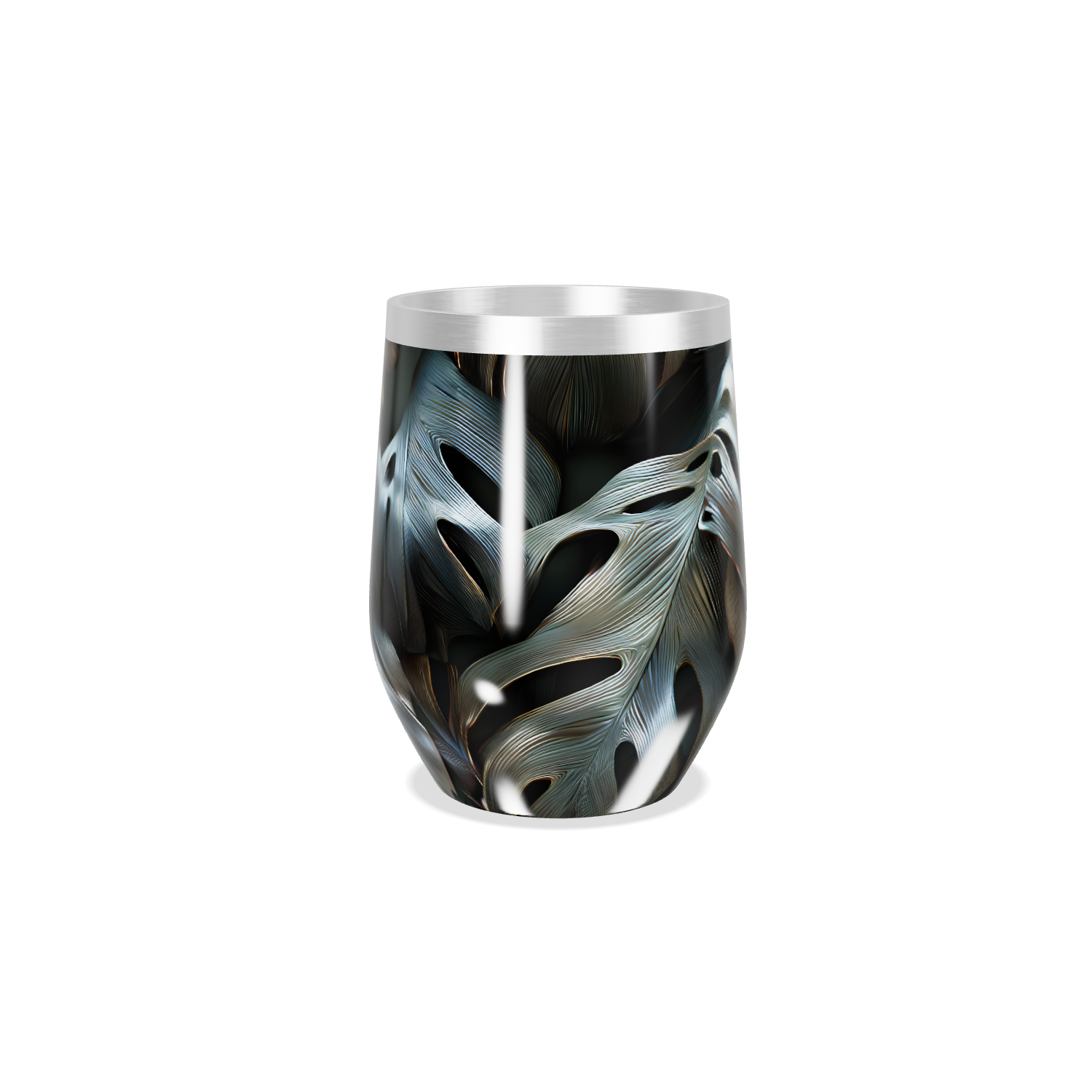 Copo Térmico Slim - Estampa Folhagem Colorida