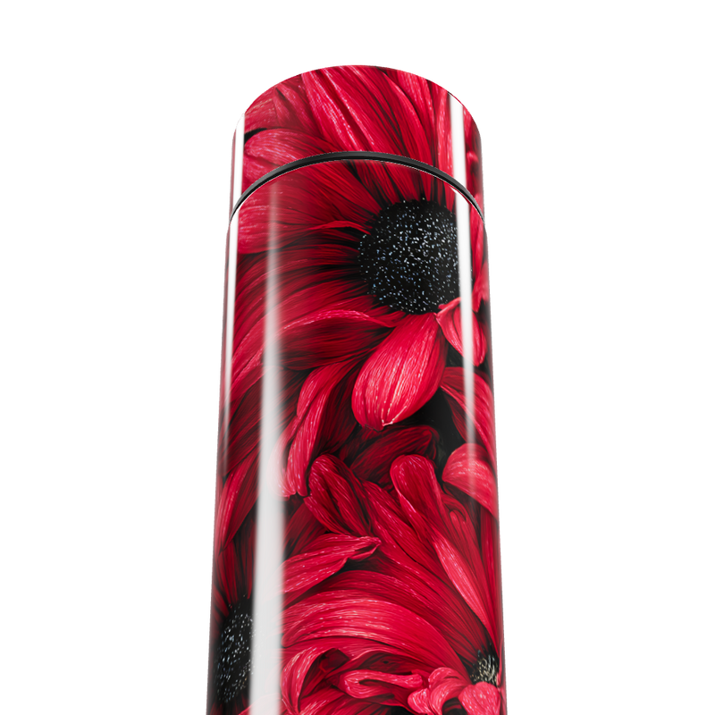 Garrafa Térmica Touch - Floral Vermelha Digital