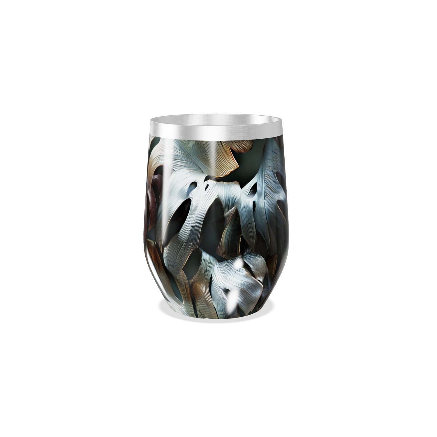 Copo Térmico Slim - Estampa Folhagem Colorida