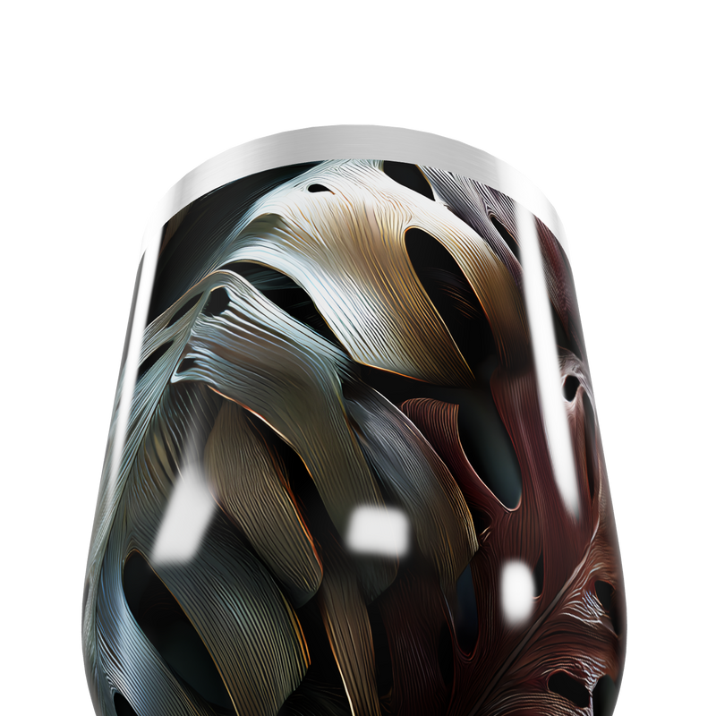 Copo Térmico Slim - Estampa Folhagem Colorida