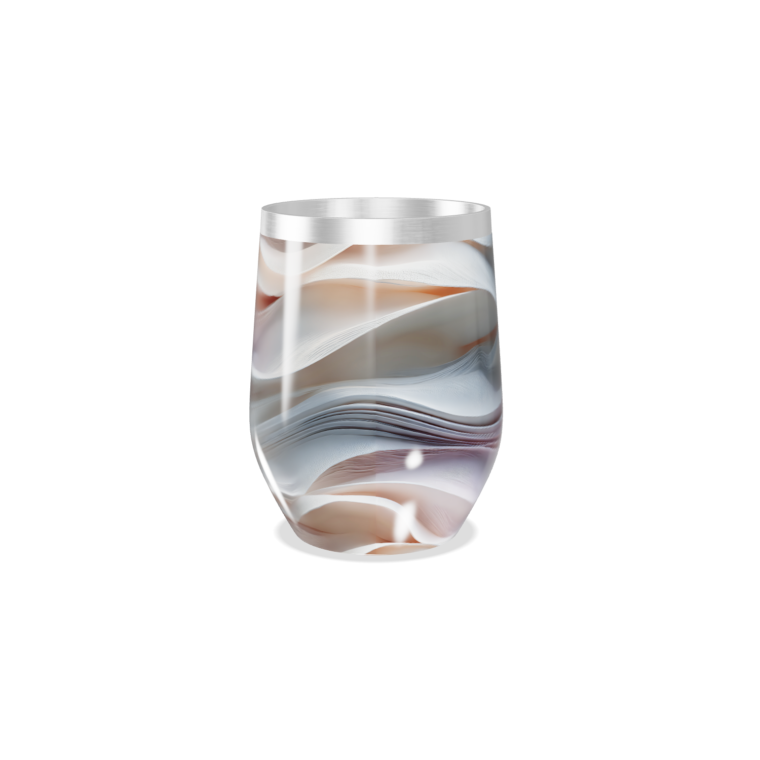 Copo Térmico Slim - Estampa Ondas Coloridas