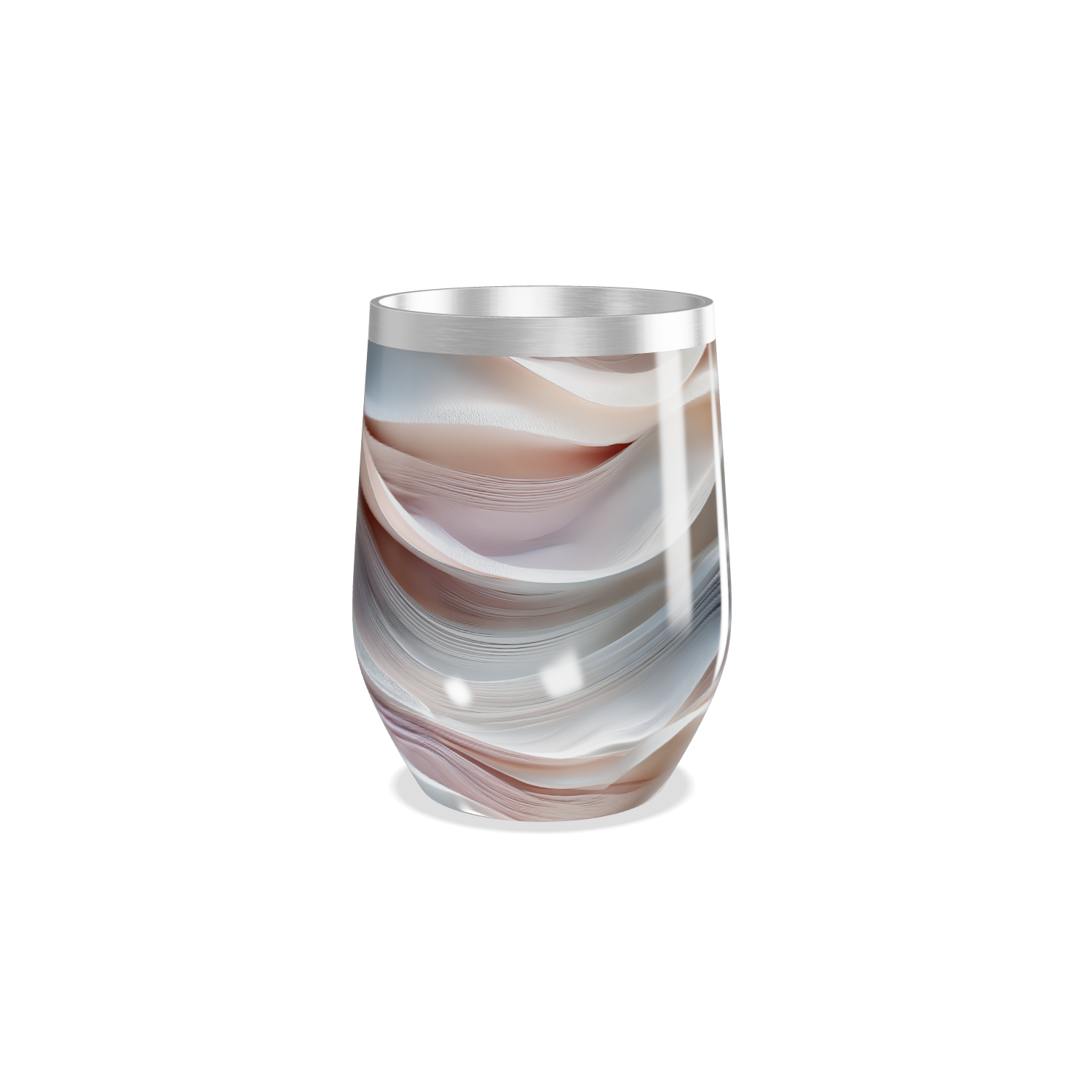 Copo Térmico Slim - Estampa Ondas Coloridas