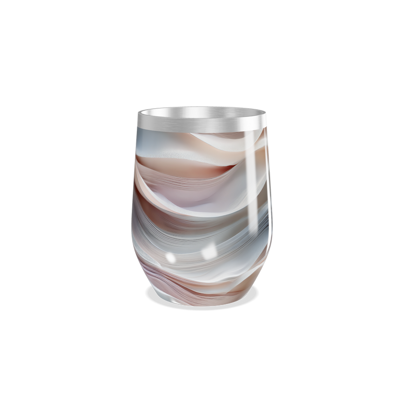 Copo Térmico Slim - Estampa Ondas Coloridas