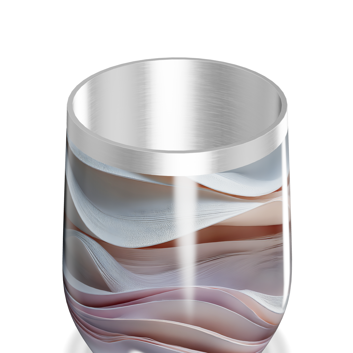 Copo Térmico Slim - Estampa Ondas Coloridas