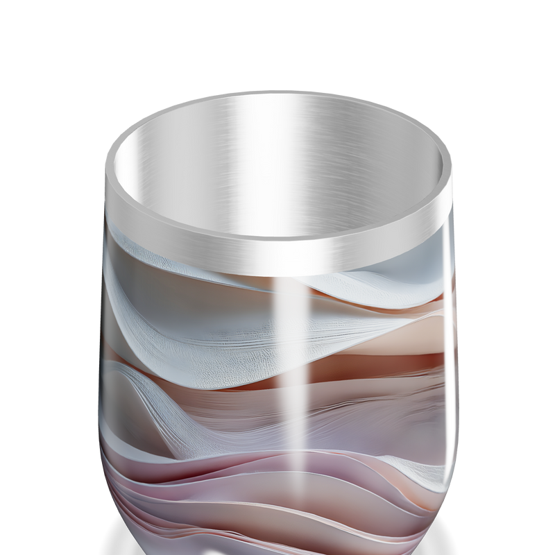 Copo Térmico Slim - Estampa Ondas Coloridas