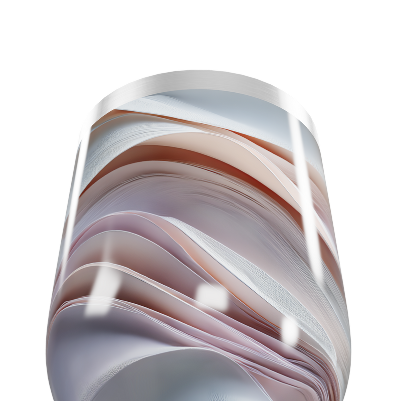 Copo Térmico Slim - Estampa Ondas Coloridas