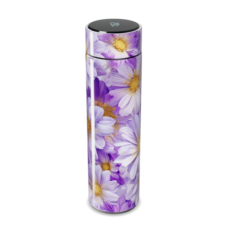 Garrafa Térmica Touch Floral Roxa