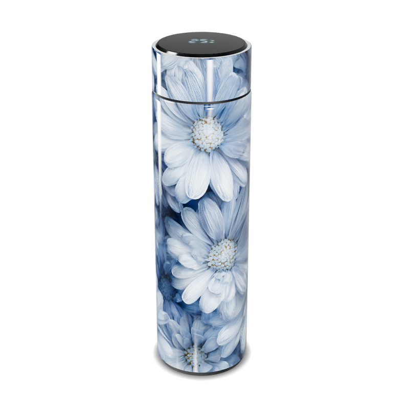 Garrafa Térmica Touch - Floral Azul