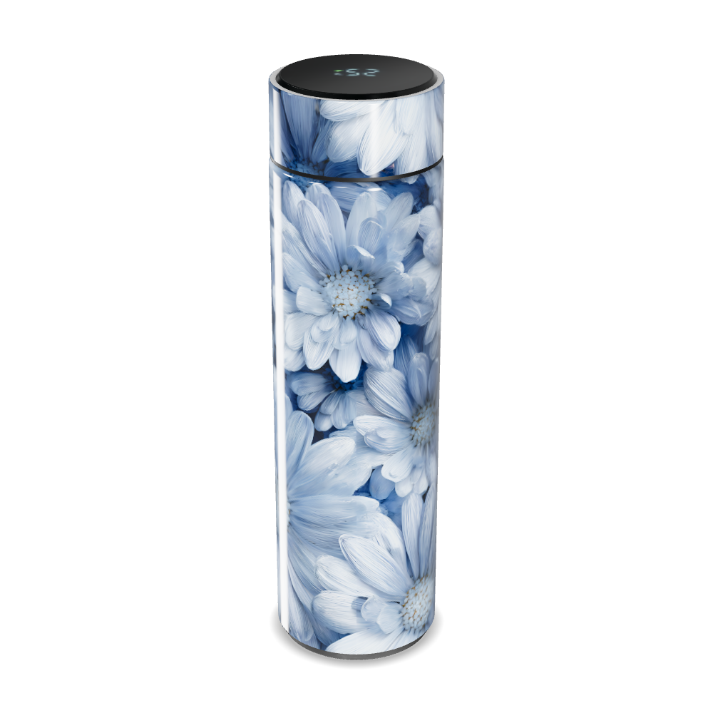 Garrafa Térmica Touch - Floral Azul