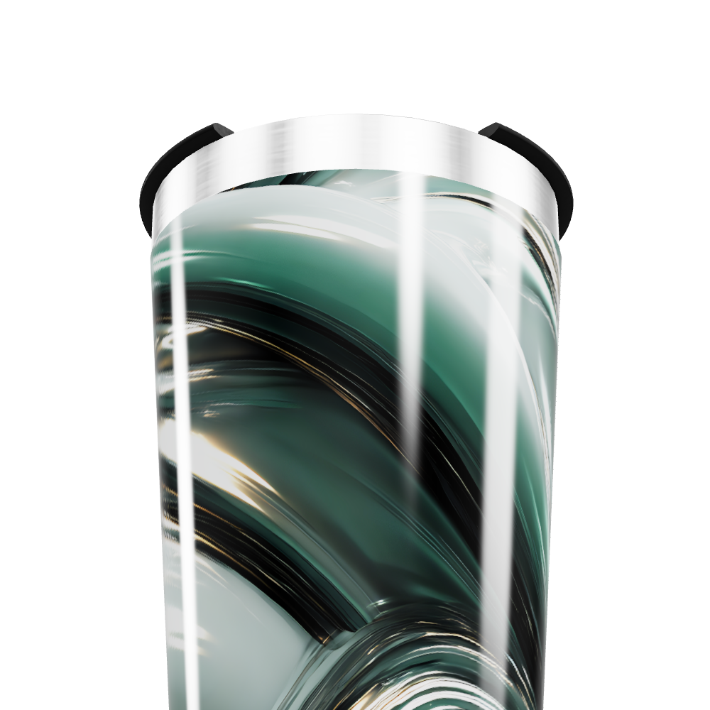 Copo Térmico - Abstrato Verde Inox