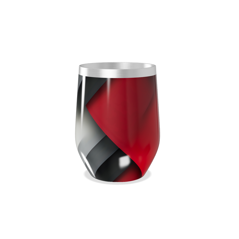 Copo Térmico Slim - Vermelho e Preto inox