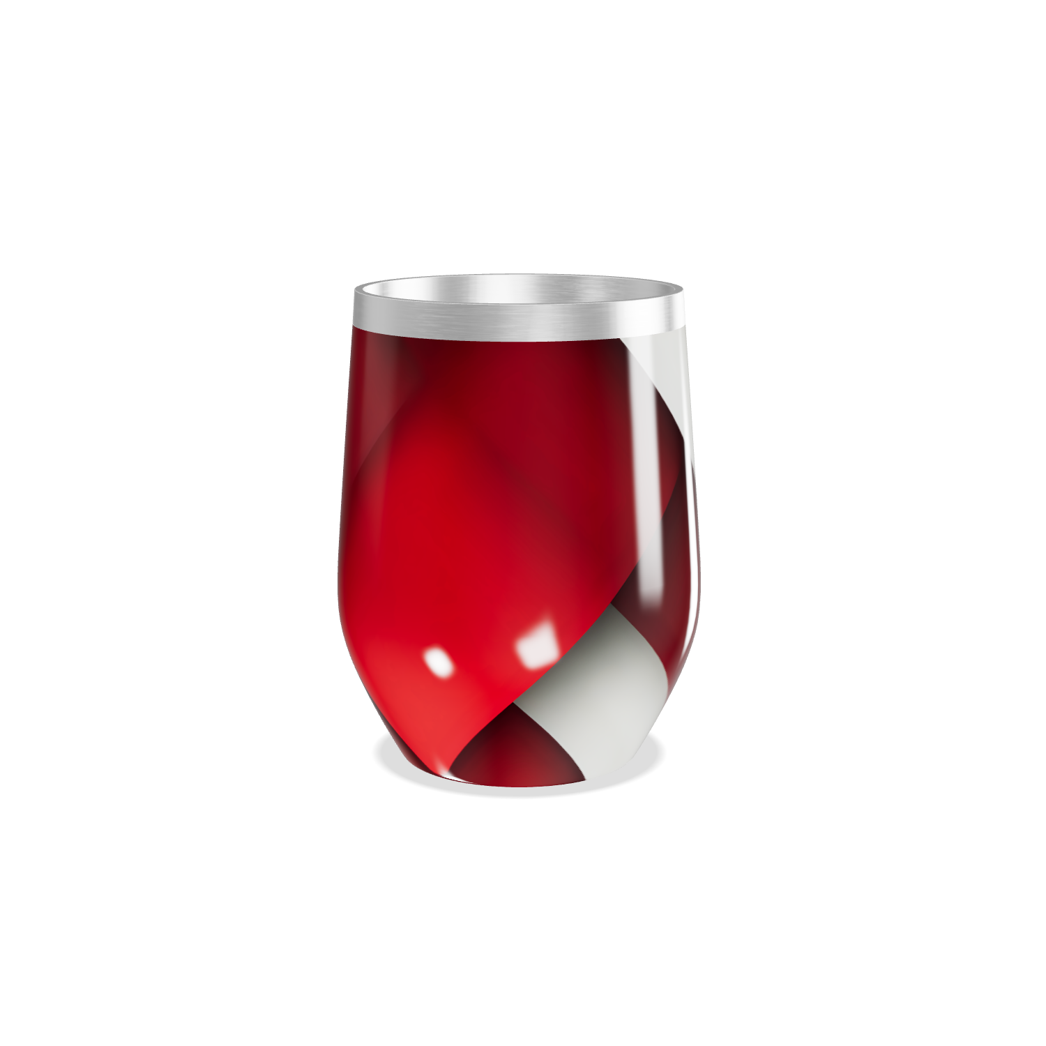 Copo Térmico Slim - Vermelho e Preto inox