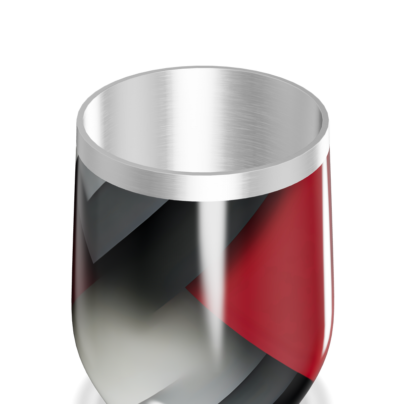 Copo Térmico Slim - Vermelho e Preto inox