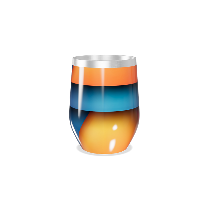 Copo Térmico Slim - Vermelho e Preto Geométrico