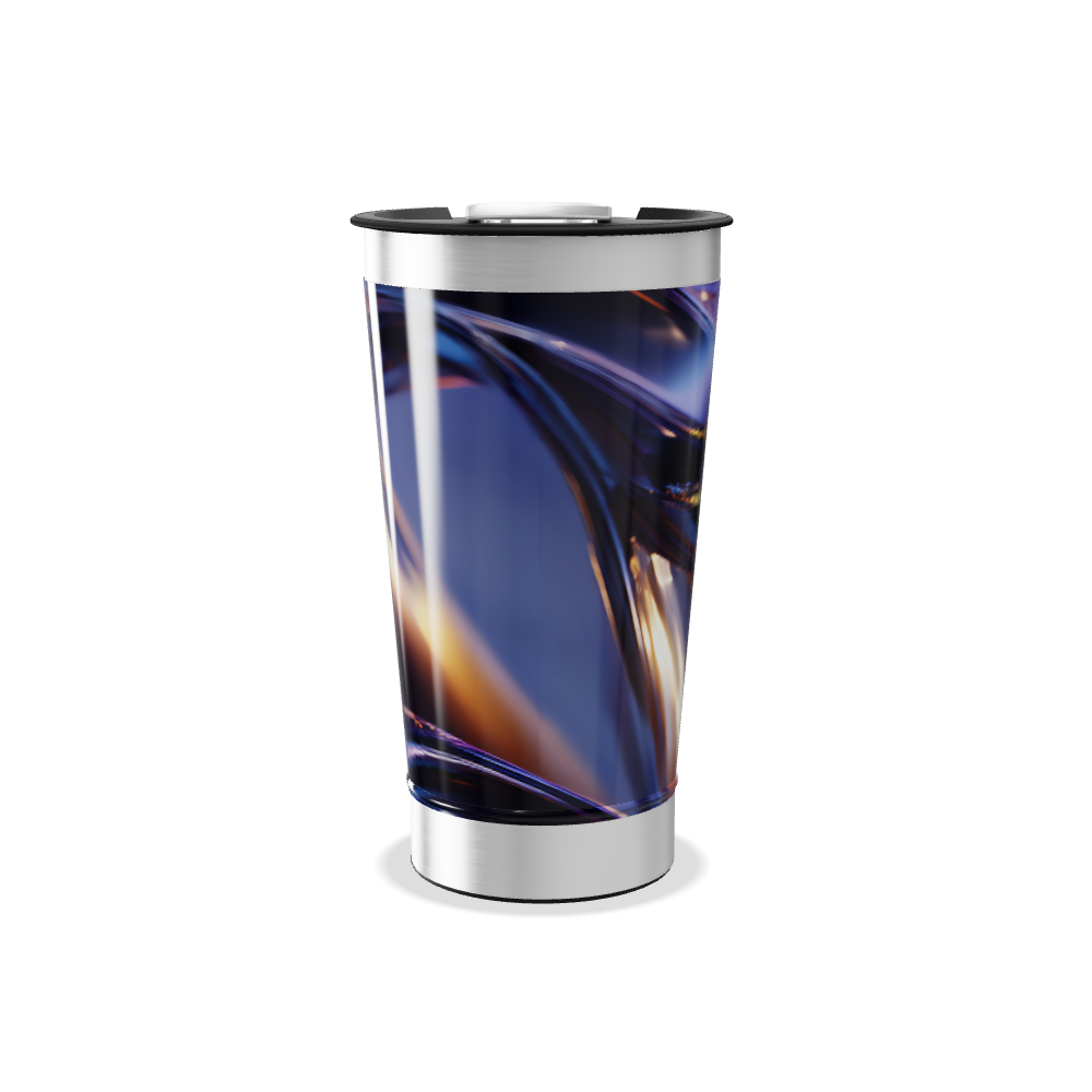 Copo Térmico - Abstrato Colorido Aço Inox