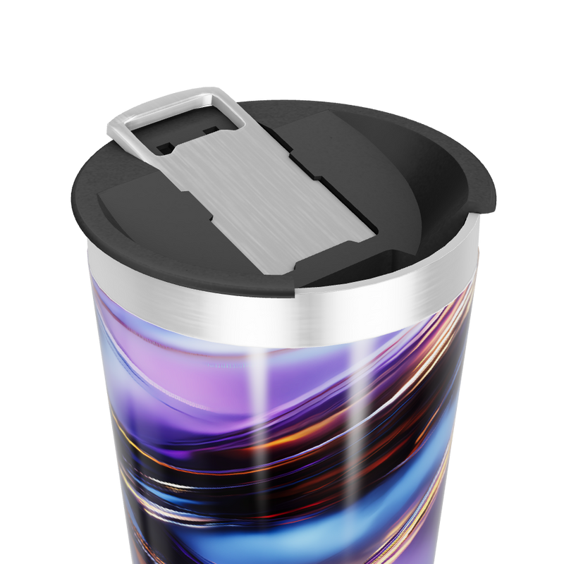 Copo Térmico - Abstrato Colorido Aço Inox