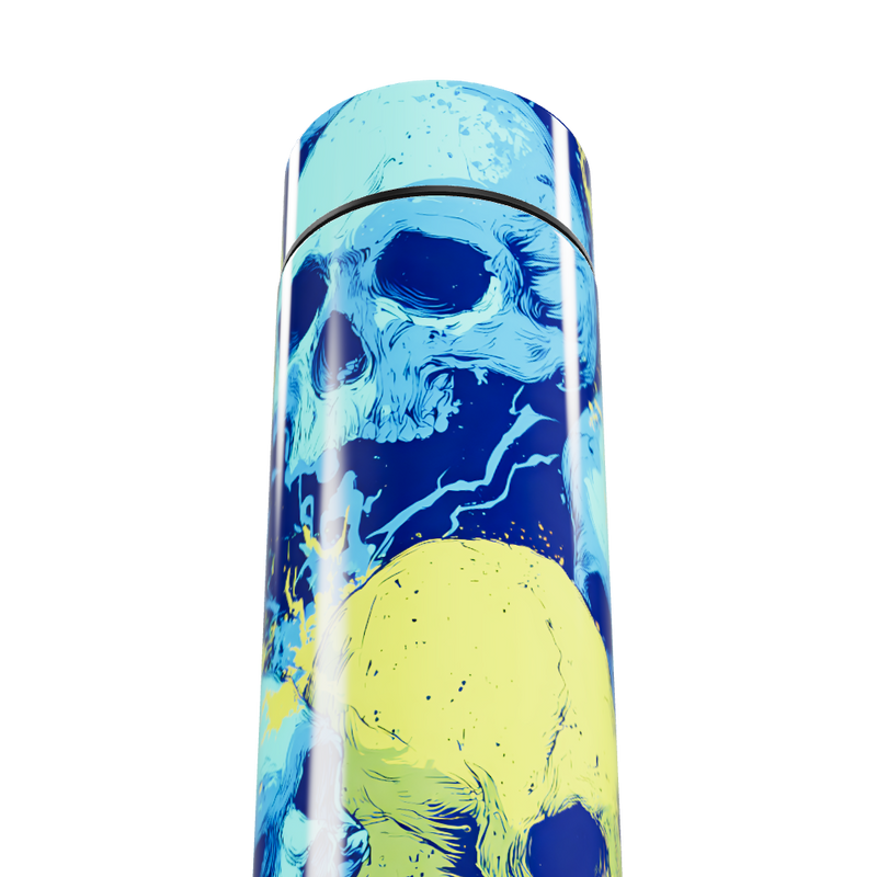 Garrafa Térmica Touch - Caveira Azul Amarela