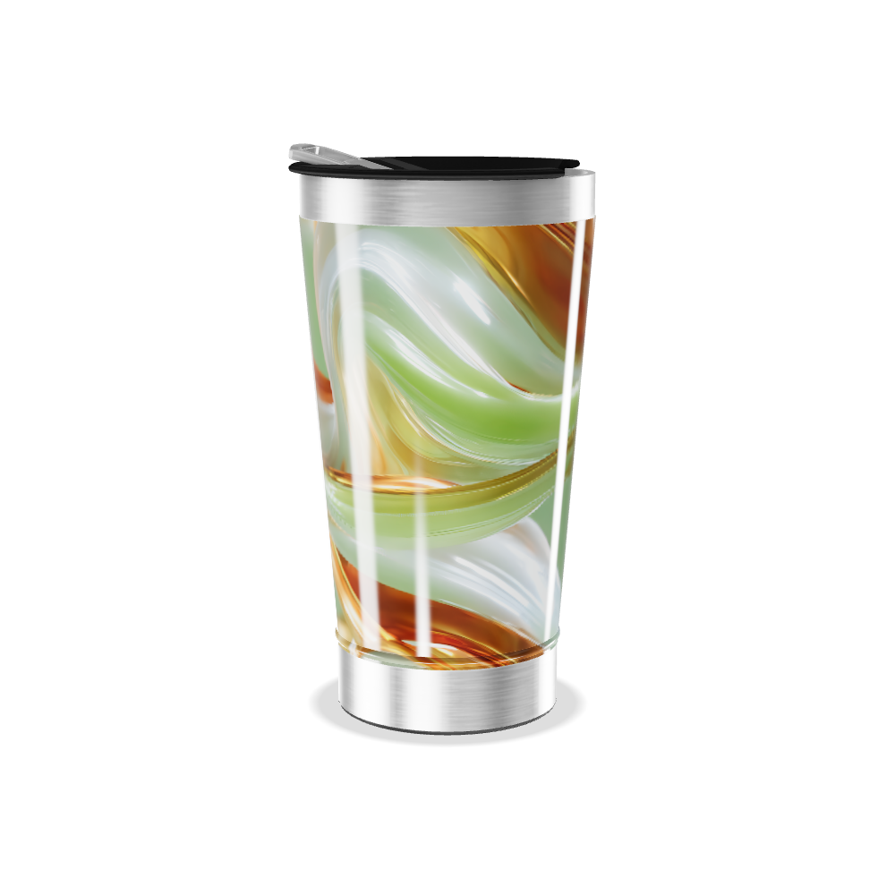 Copo Térmico - Design Abstrato Colorido
