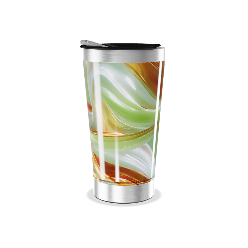 Copo Térmico - Design Abstrato Colorido