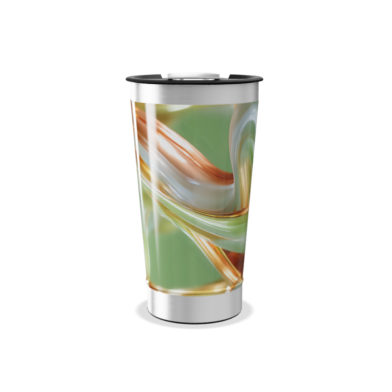 Copo Térmico - Design Abstrato Colorido