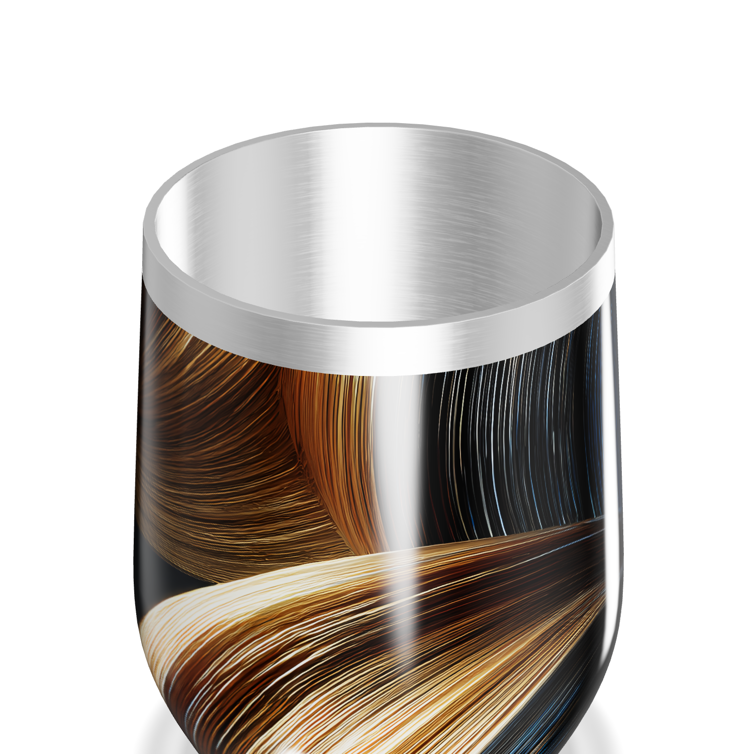 Copo Térmico Slim - Estampa Ondas Coloridas