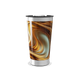 Copo Térmico - Inox com Estampa Marrom