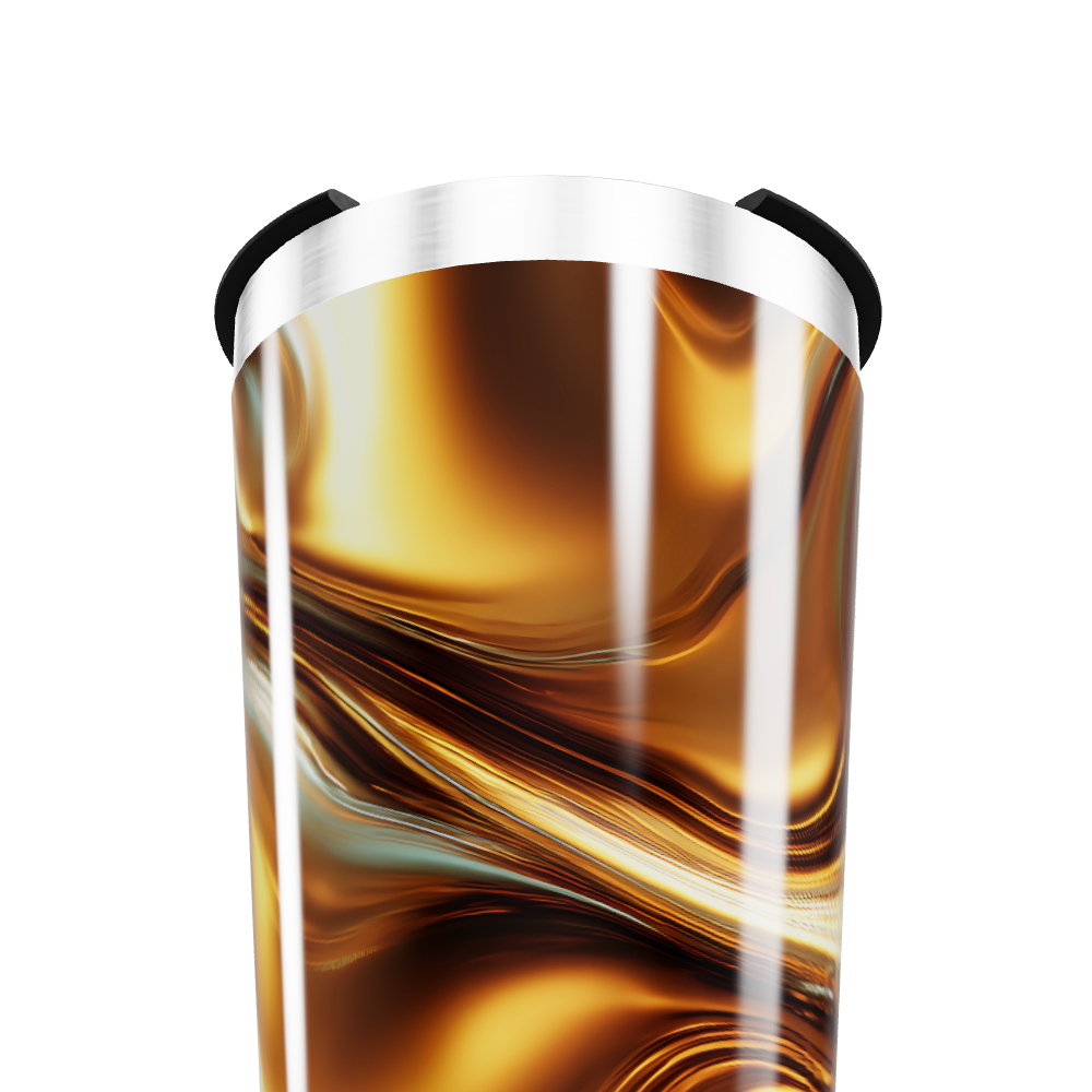 Copo Térmico - Inox com Estampa Marrom