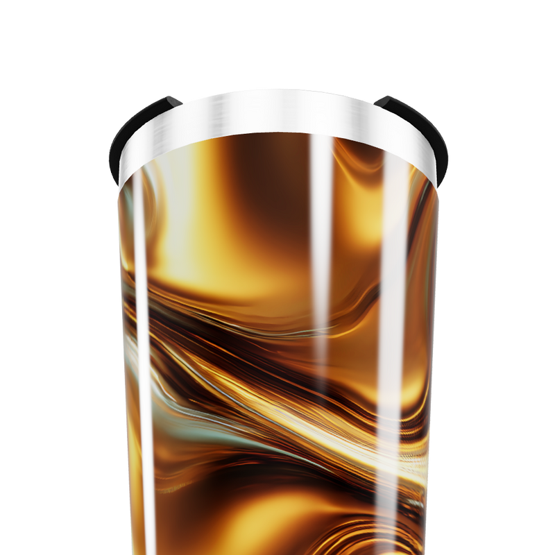 Copo Térmico - Inox com Estampa Marrom