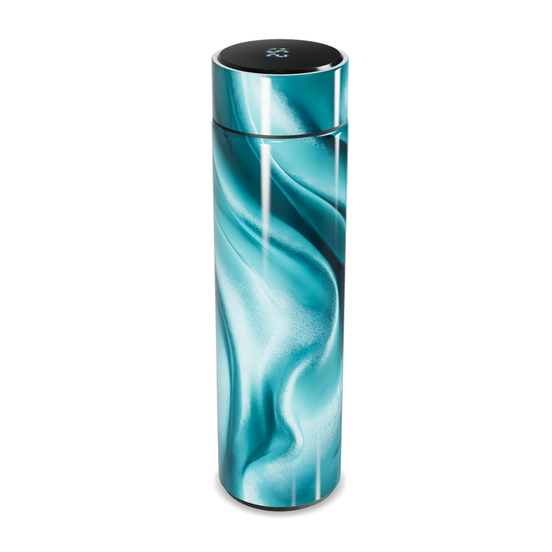 Garrafa Térmica Touch Azul - Design Ondulado