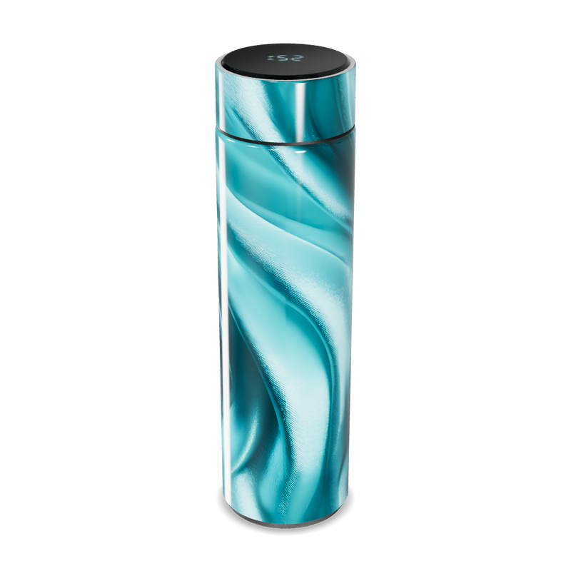 Garrafa Térmica Touch Azul - Design Ondulado