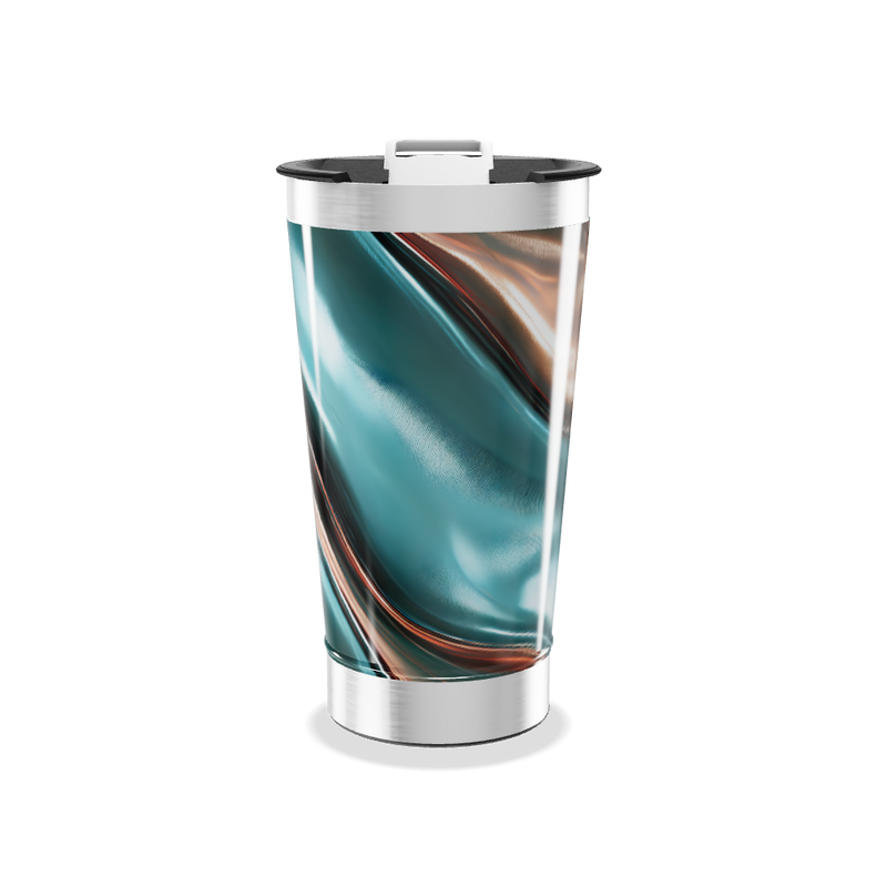 Copo Térmico - Azul Metálico Marmorizado