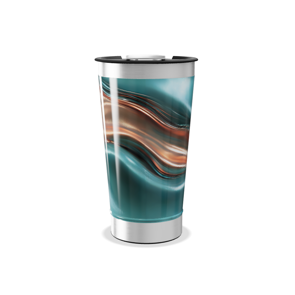 Copo Térmico - Azul Metálico Marmorizado