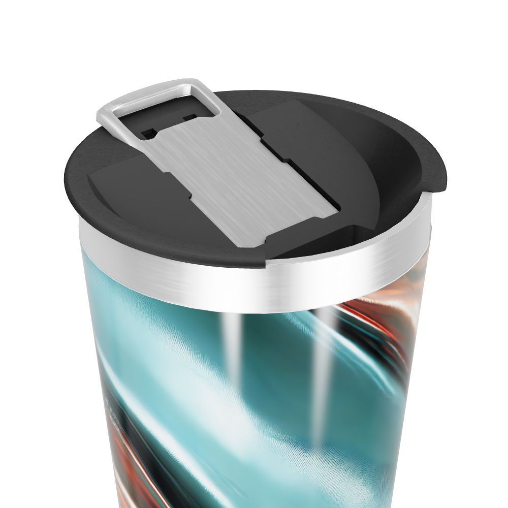 Copo Térmico - Azul Metálico Marmorizado