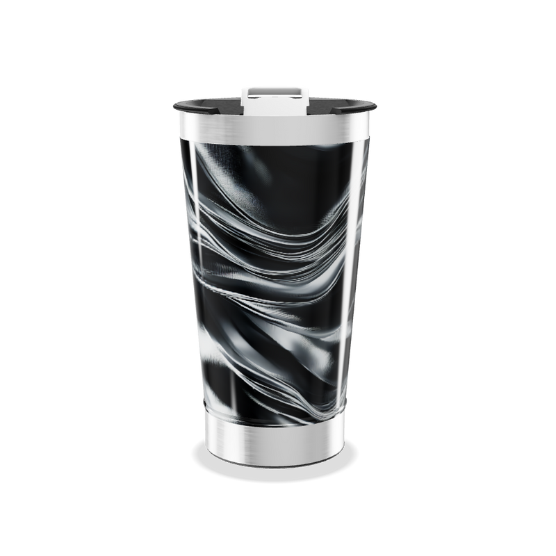Copo Térmico - Preto com Ondas