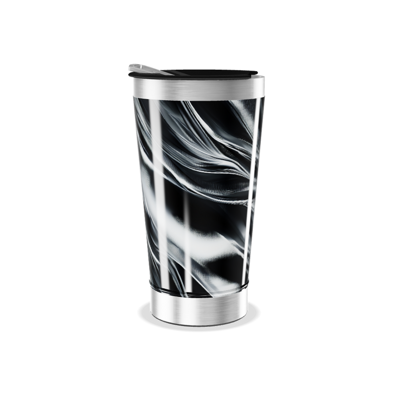 Copo Térmico - Preto com Ondas