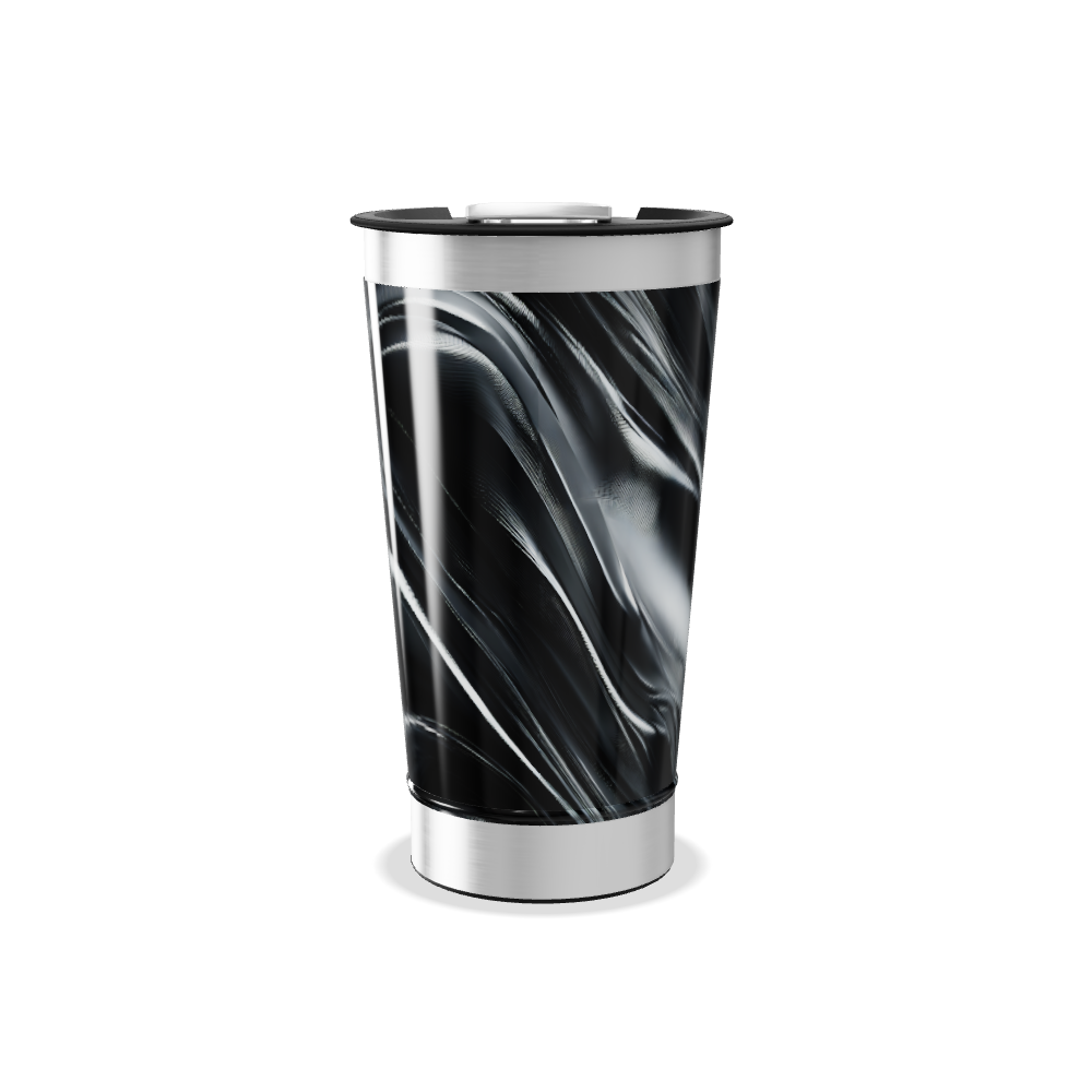 Copo Térmico - Preto com Ondas