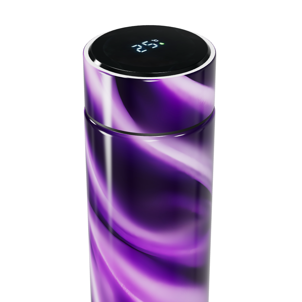 Garrafa Térmica Touch - Roxo com Display Digital