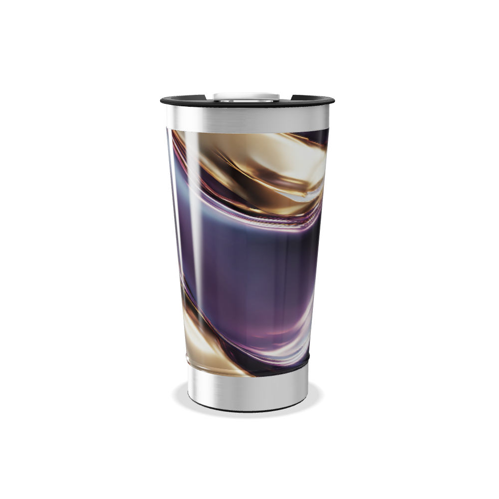 Copo Térmico - Roxo Metálico Abstrato