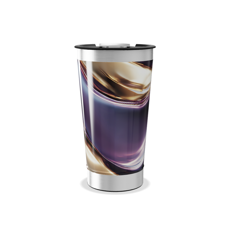 Copo Térmico - Roxo Metálico Abstrato