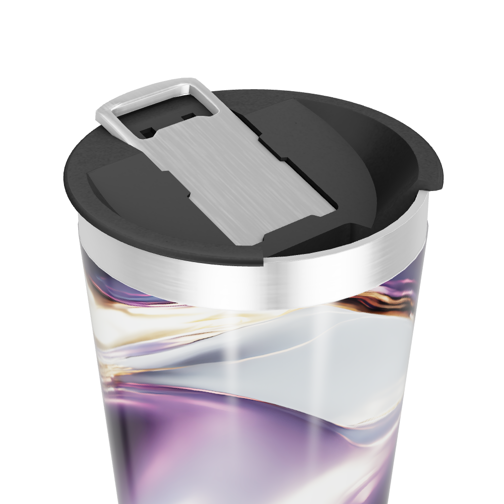 Copo Térmico - Roxo Metálico Abstrato