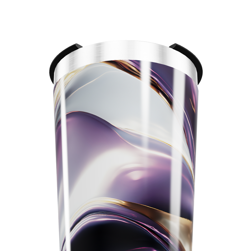 Copo Térmico - Roxo Metálico Abstrato