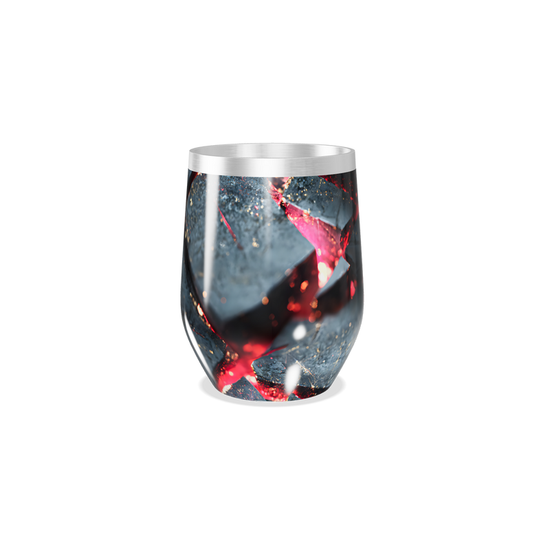 Copo Térmico Slim - Preto Mármore Inox