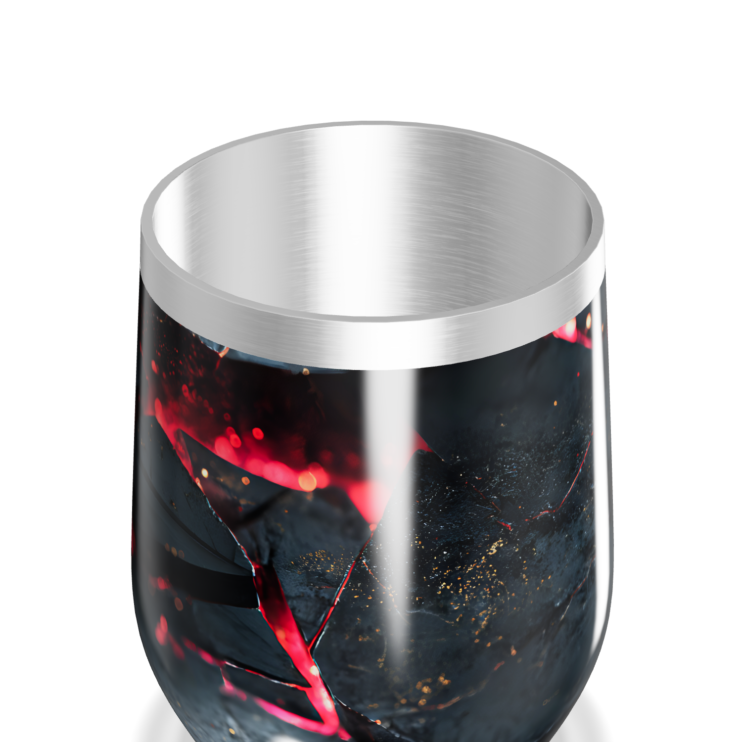 Copo Térmico Slim - Preto Mármore Inox