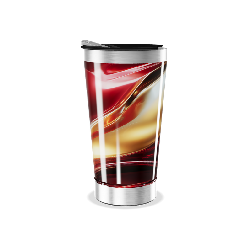 Copo Térmico - Estampa Abstrata Colorida