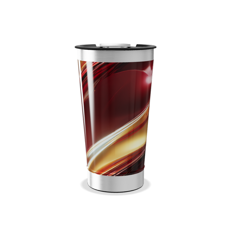 Copo Térmico - Estampa Abstrata Colorida