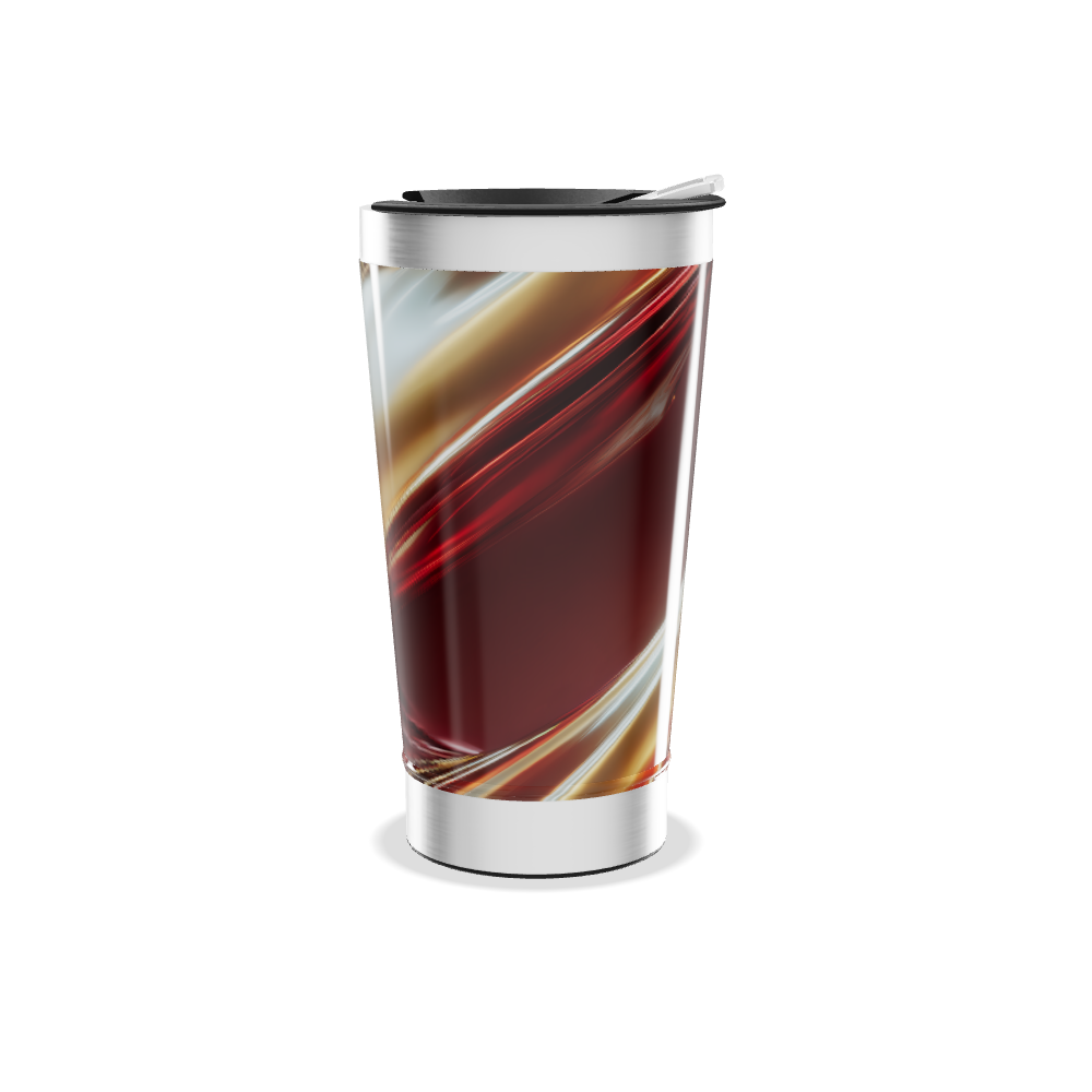 Copo Térmico - Estampa Abstrata Colorida