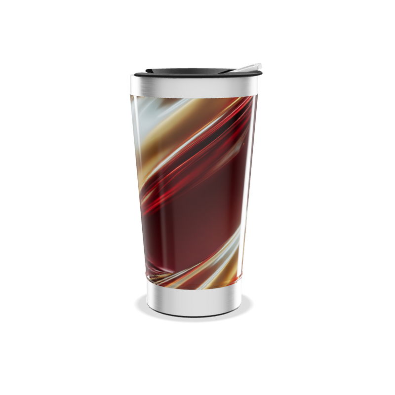 Copo Térmico - Estampa Abstrata Colorida