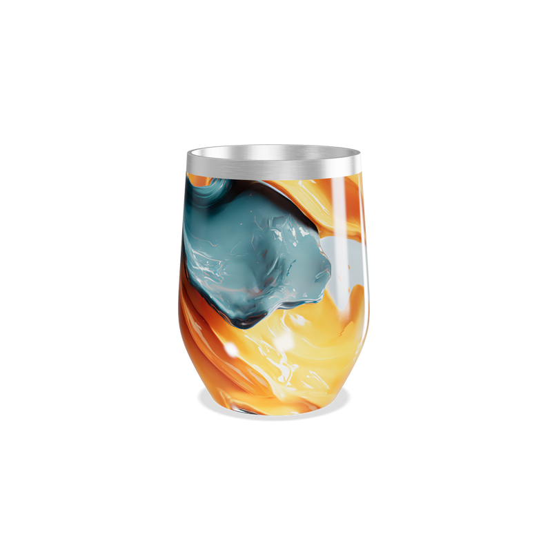 Copo Térmico Slim - Abstrato Colorido Aço Inox