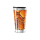 Copo Térmico - Estampa Abstrata Laranja